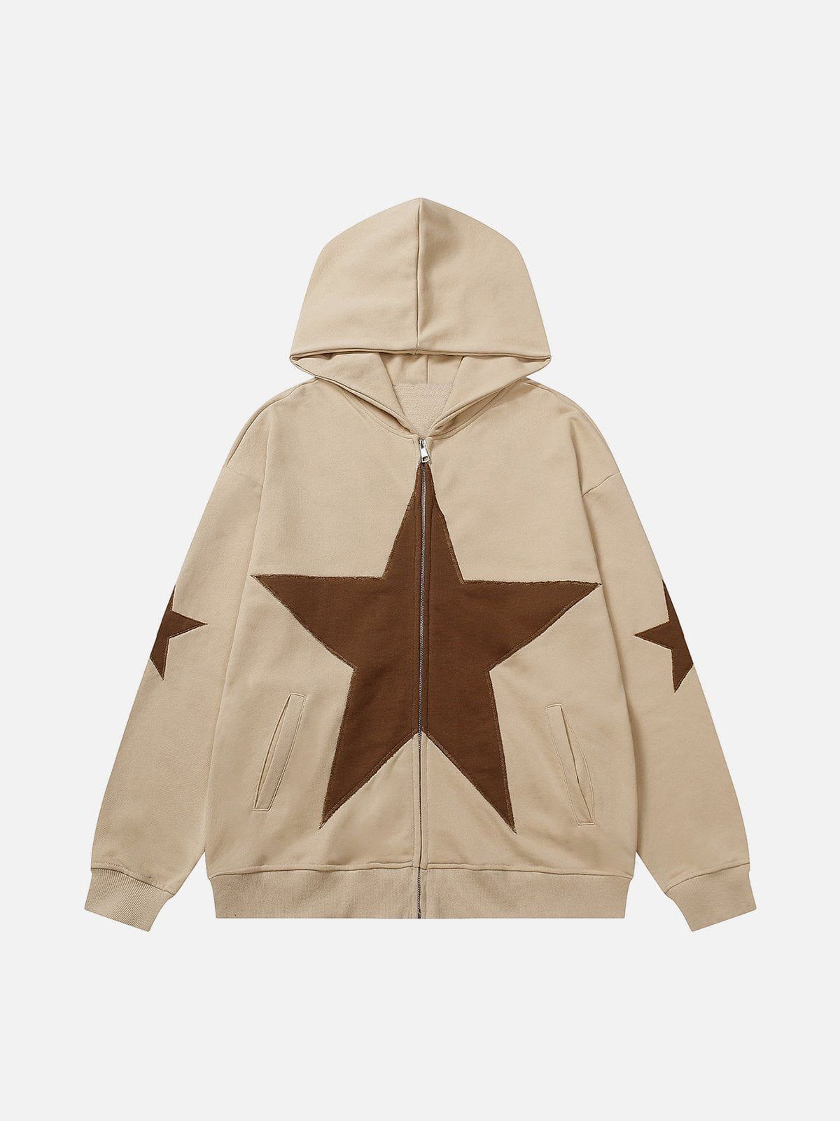 Star Graphic Print Hoodie