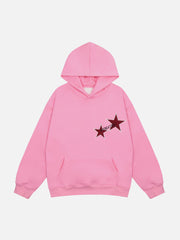 Star Print Hoodie