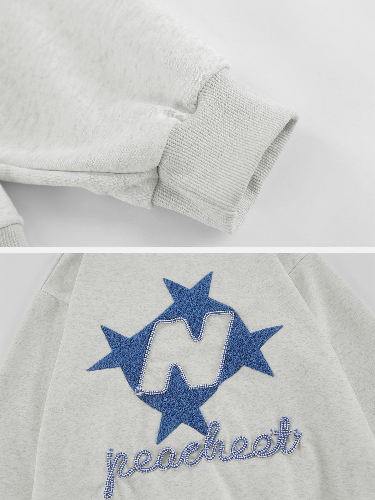 Star Terry Embroidered Sweatshirt