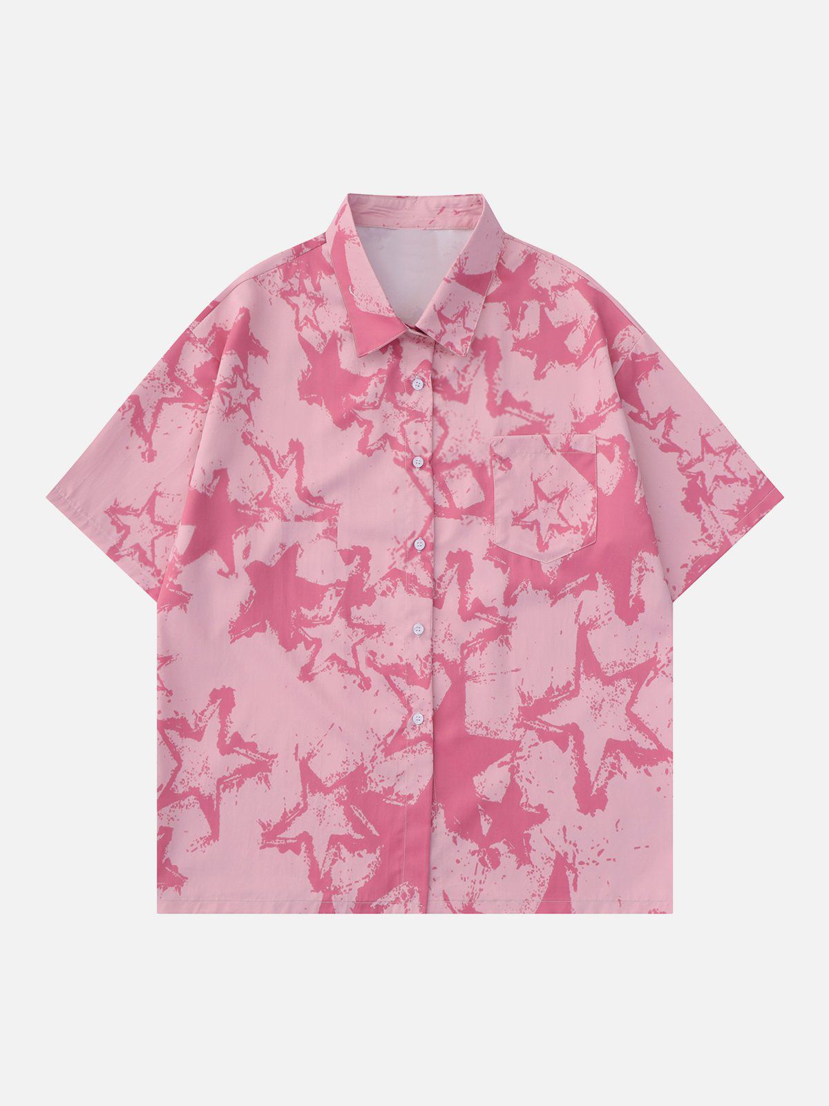 Stars Print Short Sleeve Shirts