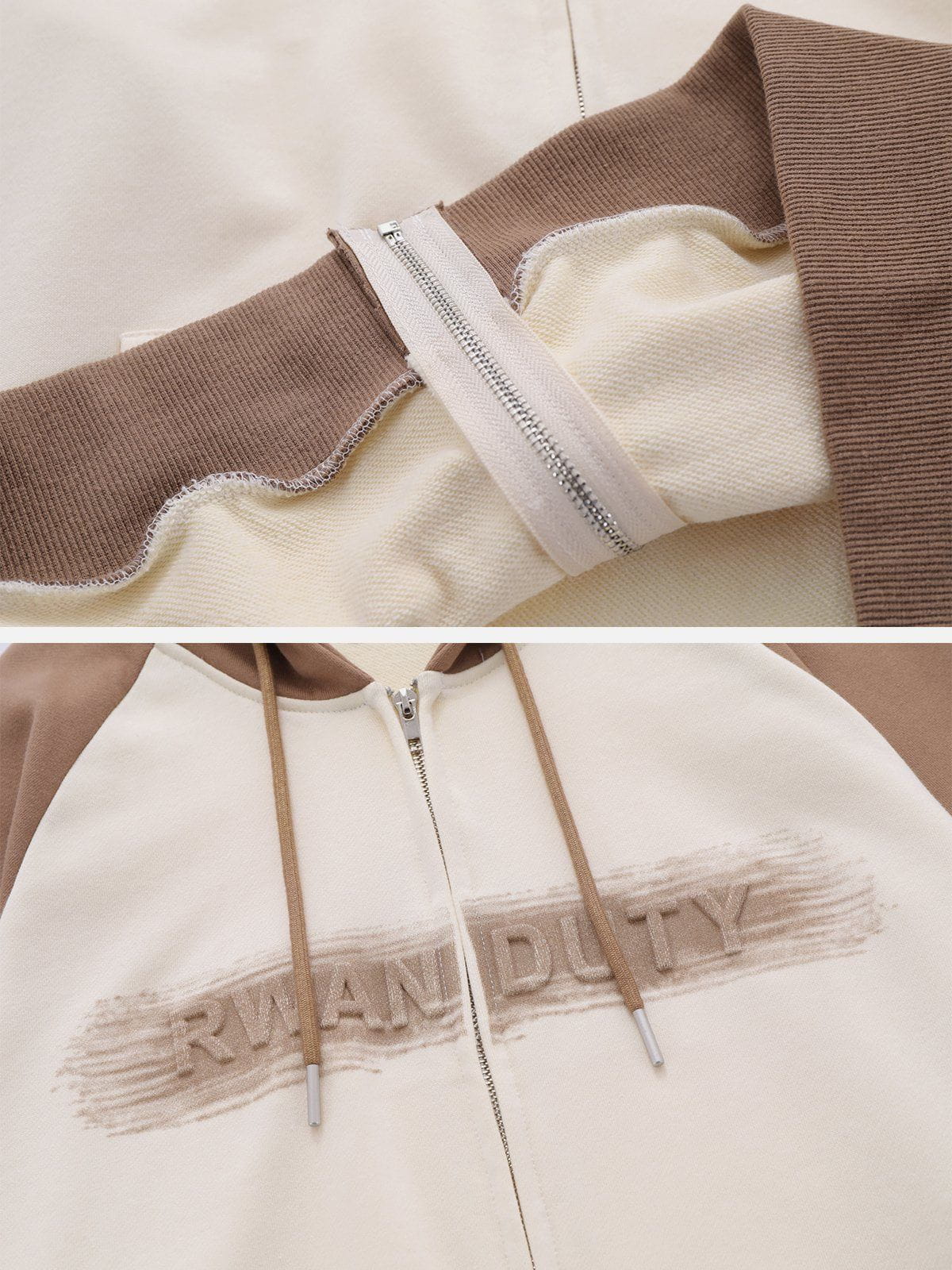Steel Stamp Letters Print Hoodie