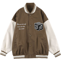 Wintermantel mit Zauberwürfel-Stickerei