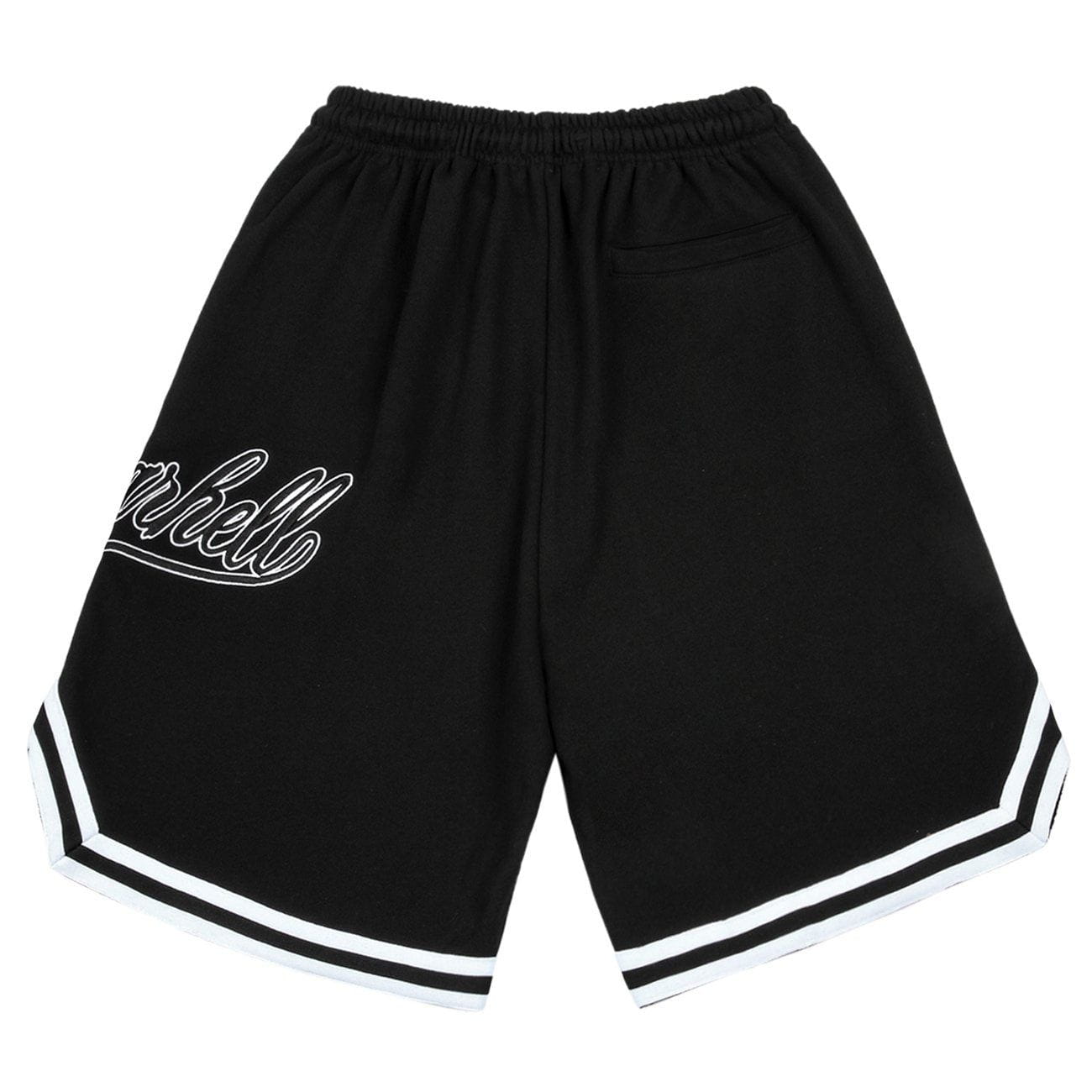 Stripe Embroidery Letter Shorts
