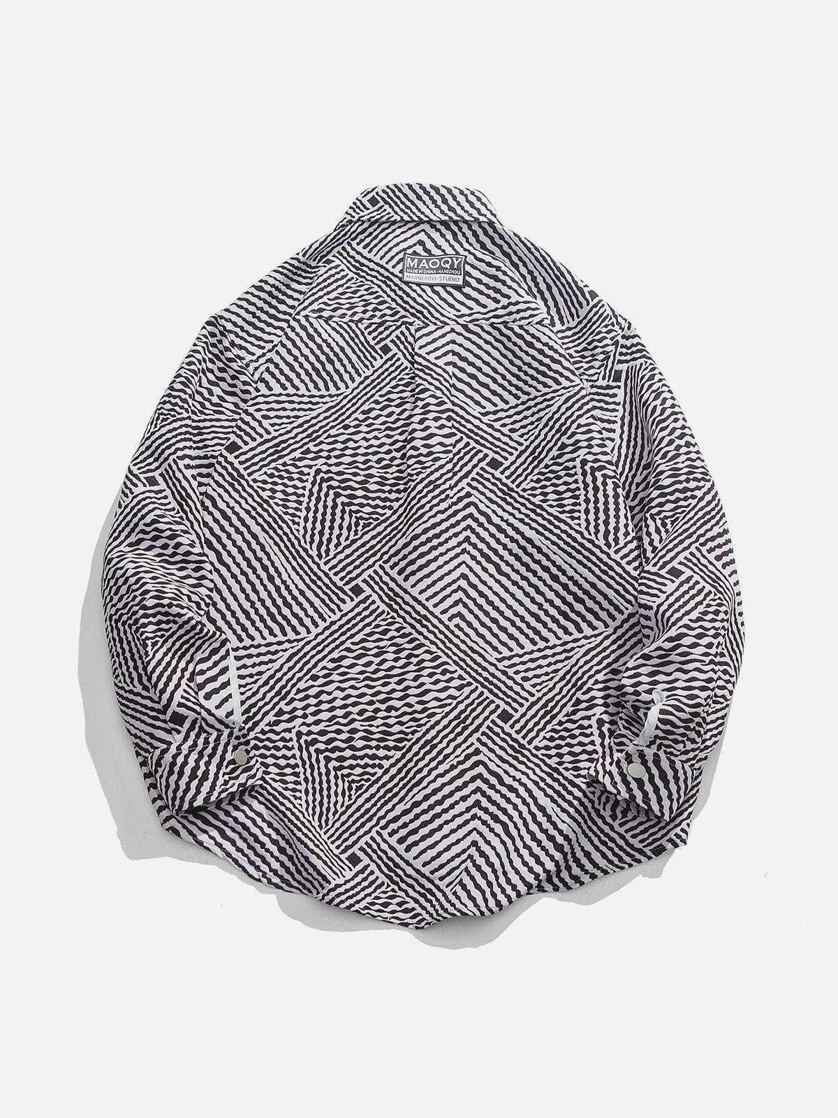 Stripe Long-Sleeved Shirt