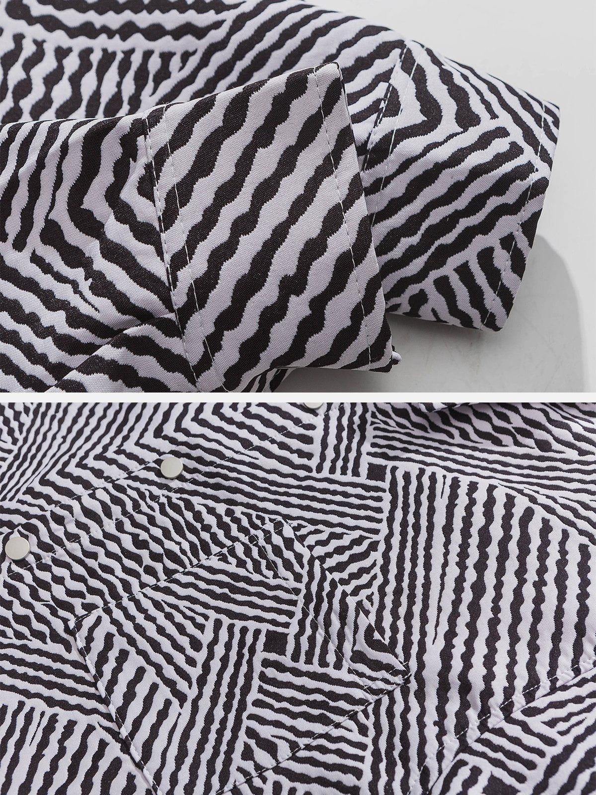 Stripe Long-Sleeved Shirt