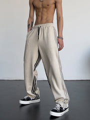 Striped High Waist Sweatpants