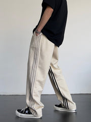 Striped High Waist Sweatpants