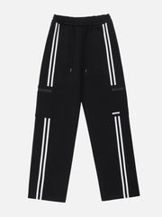 Striped Side Pockets Sweatpants