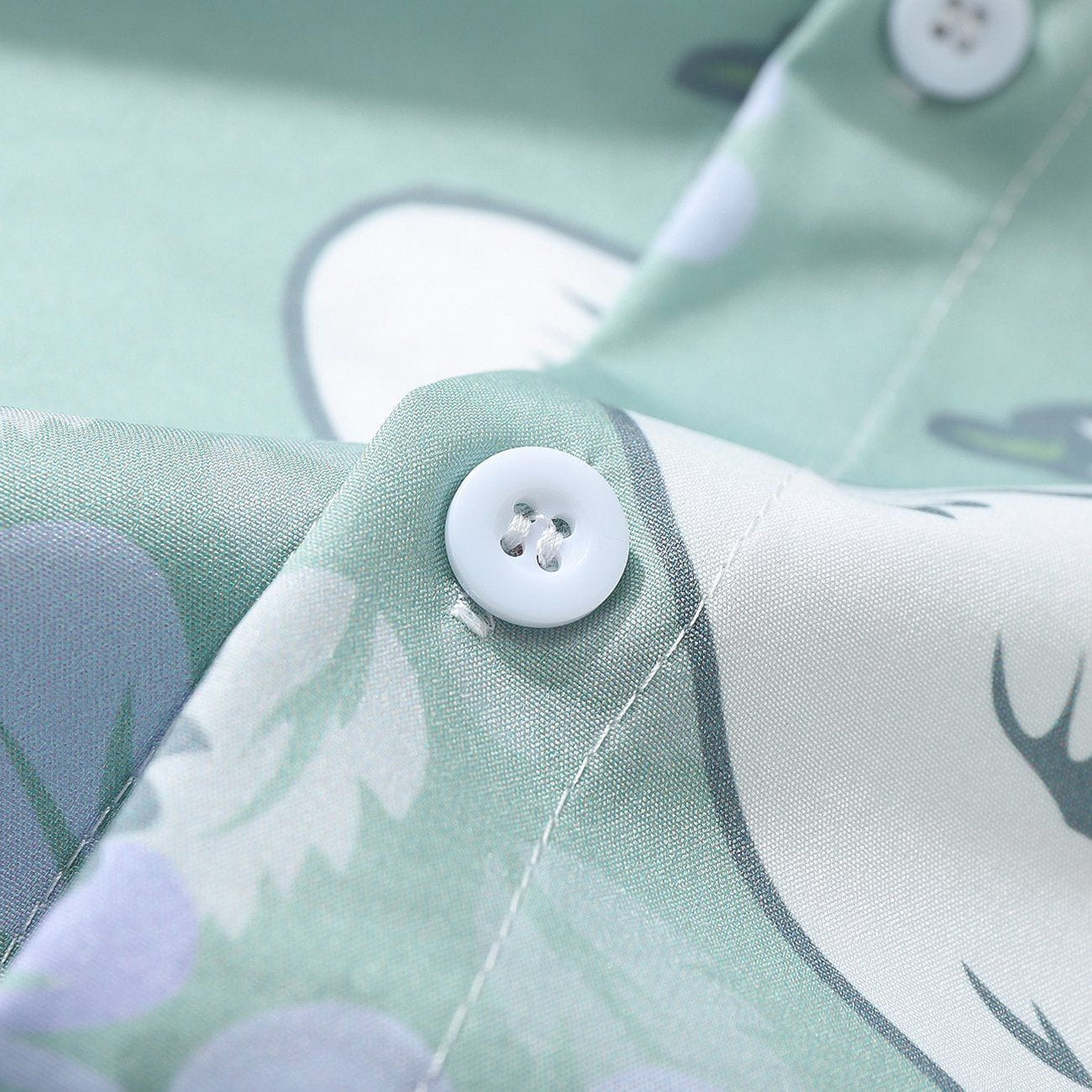 Swan Full Print Short-sleeved Shirt