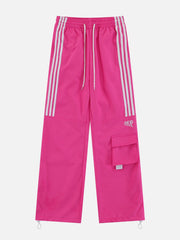 Tapered Leg Striped Sweatpants