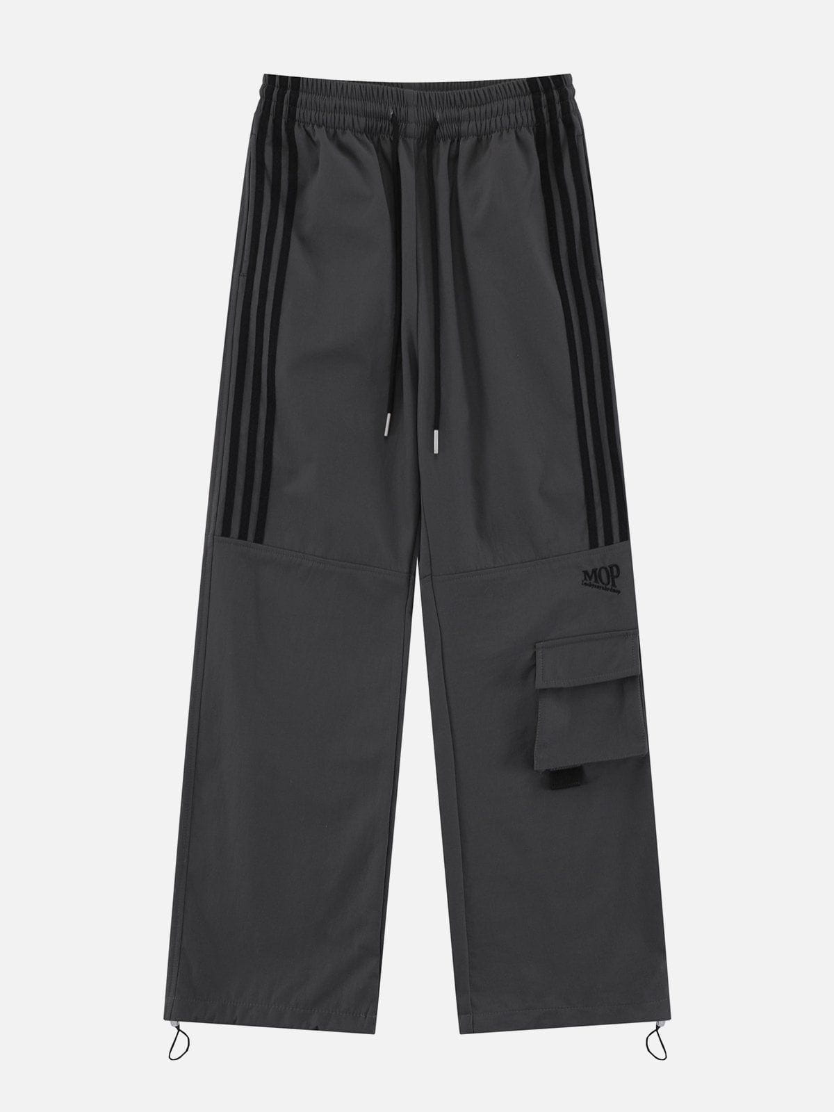 Tapered Leg Striped Sweatpants