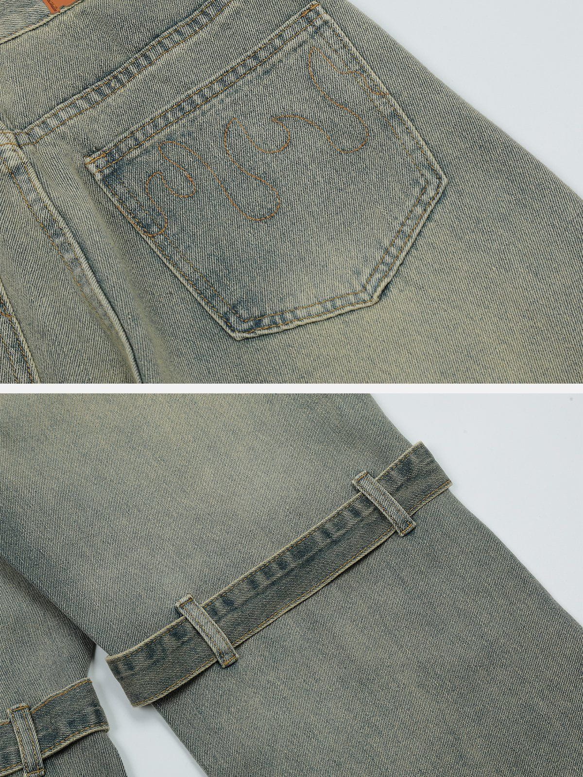 Taping Washed Jeans
