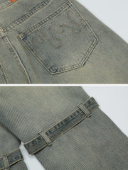 Taping Washed Jeans