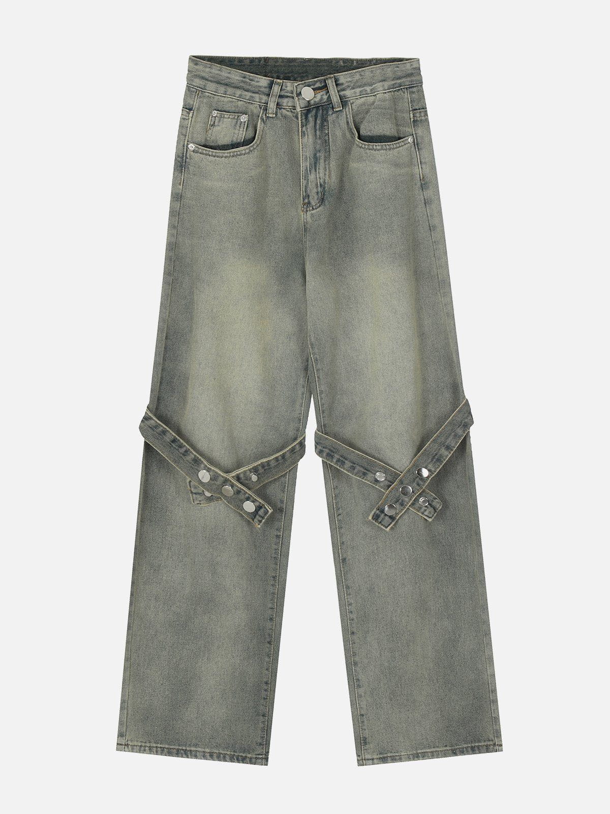 Taping Washed Jeans