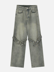 Taping Washed Jeans
