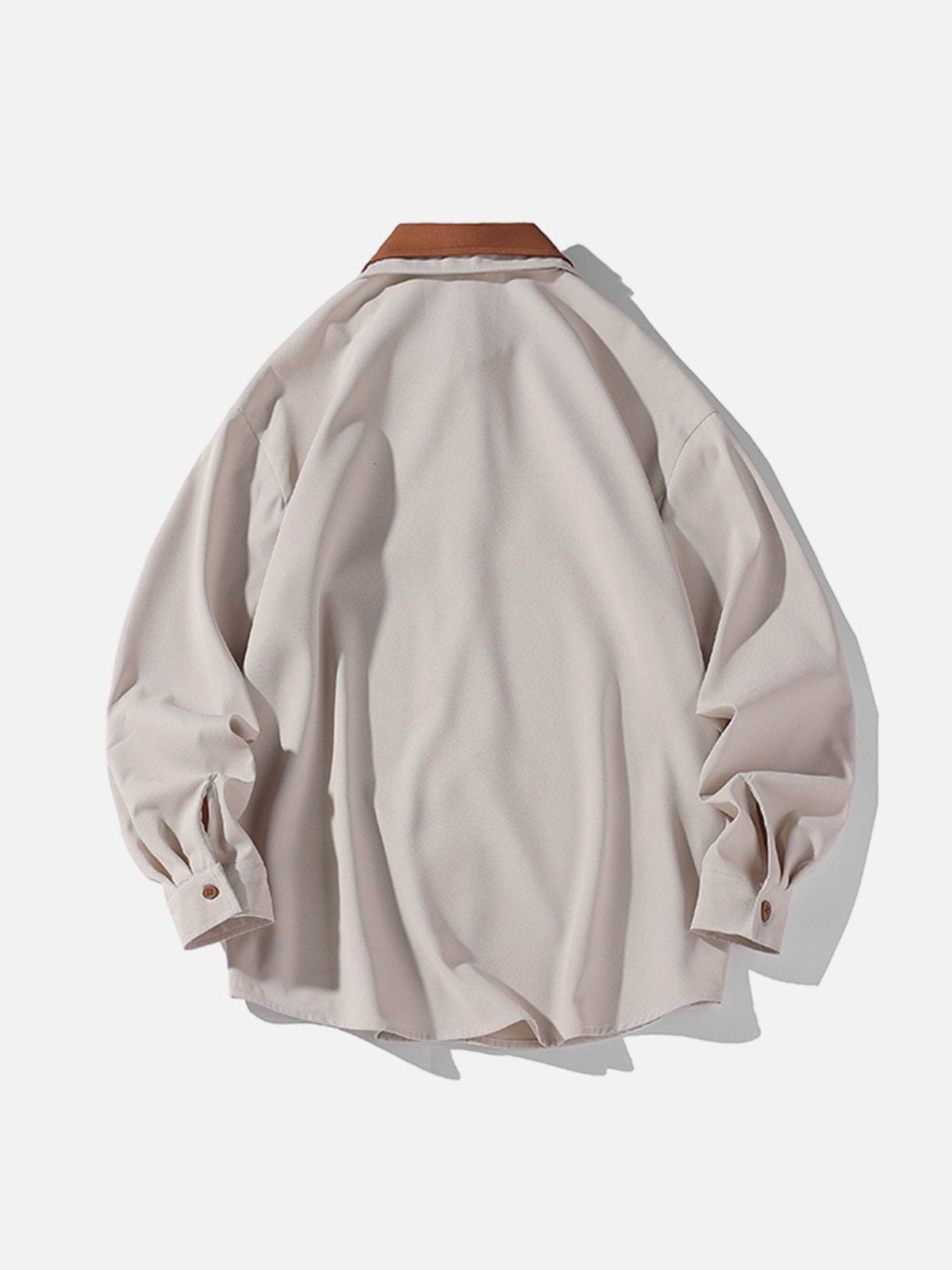 Tie Chain Trim Long-Sleeved Shirt