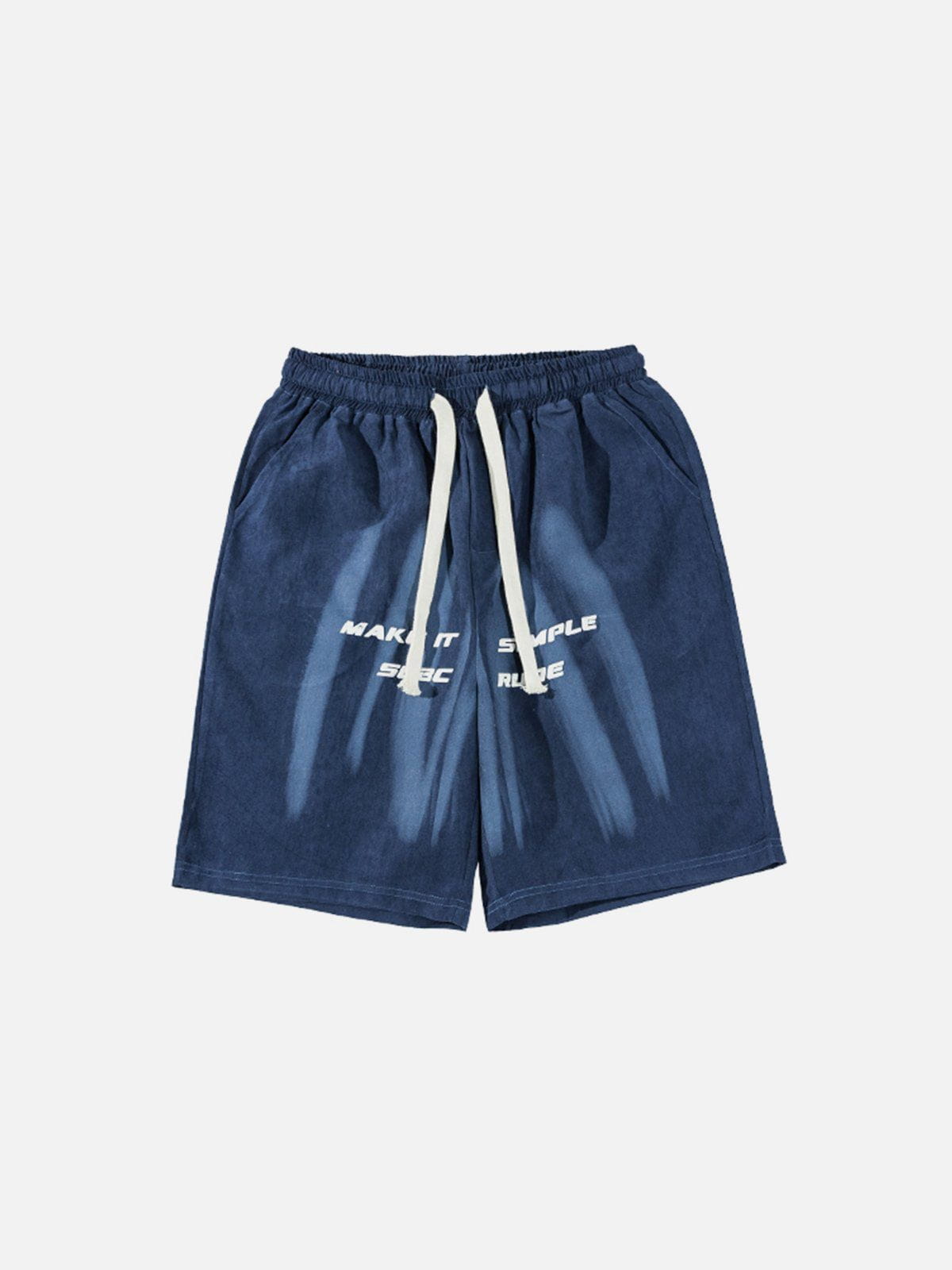 Tie-Dye Drawstring Shorts