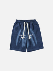 Tie-Dye Drawstring Shorts
