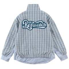 Wintermäntel mit vertikalen Streifen