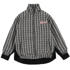 Wintermäntel mit vertikalen Streifen