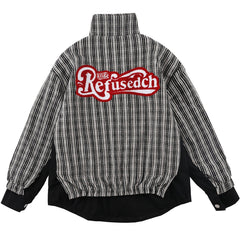 Wintermäntel mit vertikalen Streifen