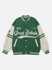 Vintage Kontrast Collegejacke 