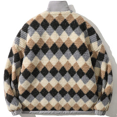 Vintage Diamantbär Sherpa Mantel