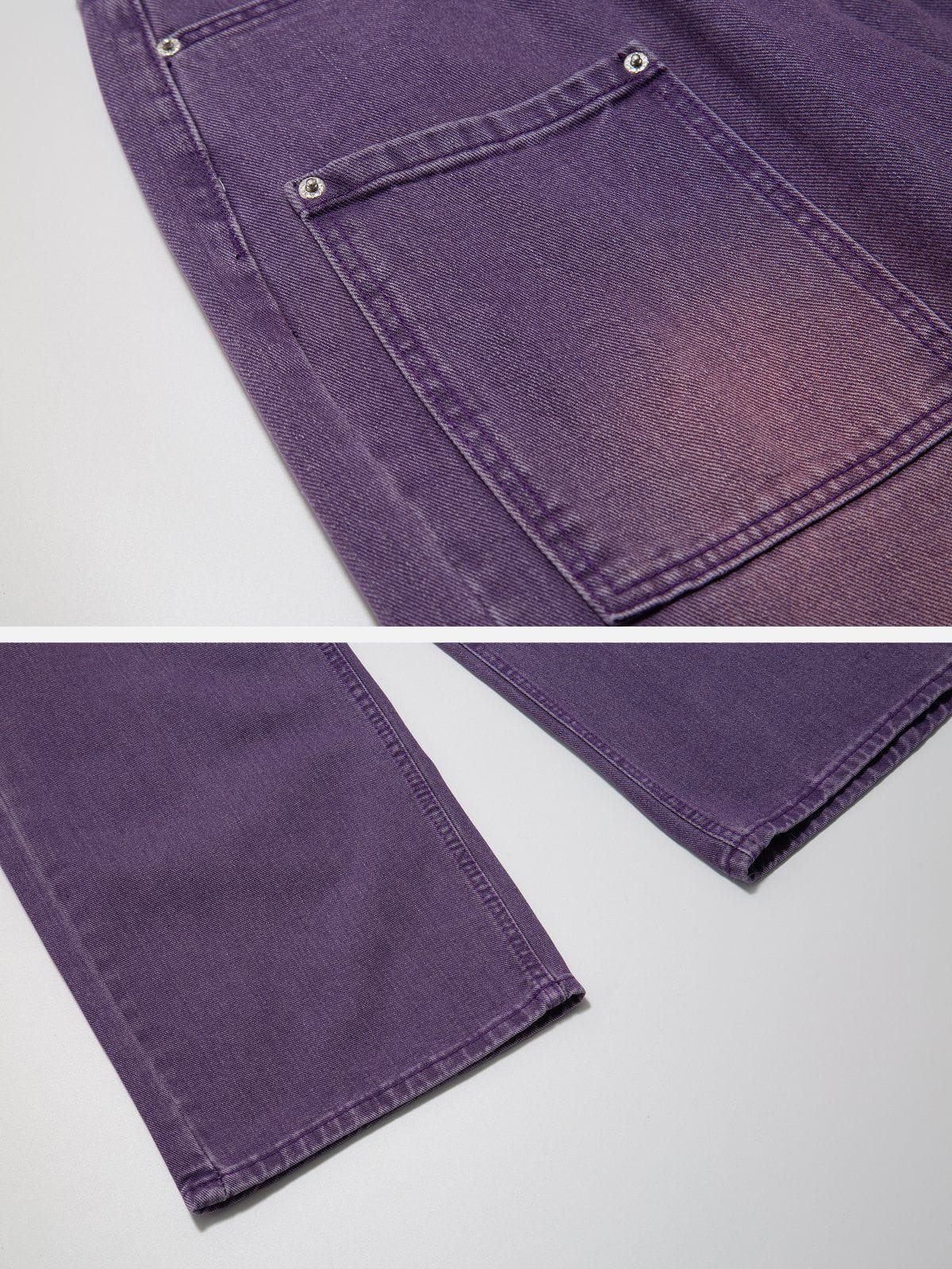 Vintage Distressed Large Pocket Jeans