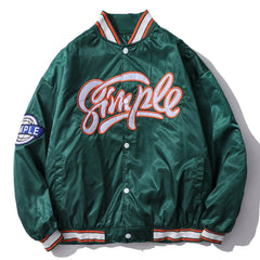 Vintage Embroidery Baseball Jacket