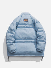 Wintermantel mit Vintage-Farbverlaufsdruck 