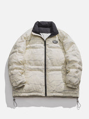 Wintermantel mit Vintage-Farbverlaufsdruck 