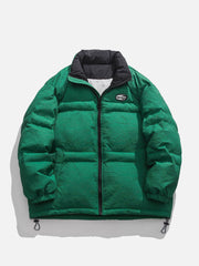 Wintermantel mit Vintage-Farbverlaufsdruck 