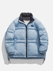 Wintermantel mit Vintage-Farbverlaufsdruck 