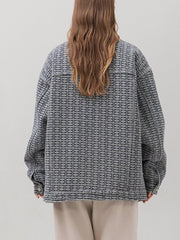 Vintage Jacquard Winter Coat