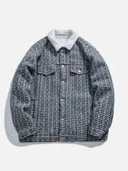 Vintage Jacquard Winter Coat