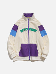 Vintage Patchwork-Buchstabenjacke 