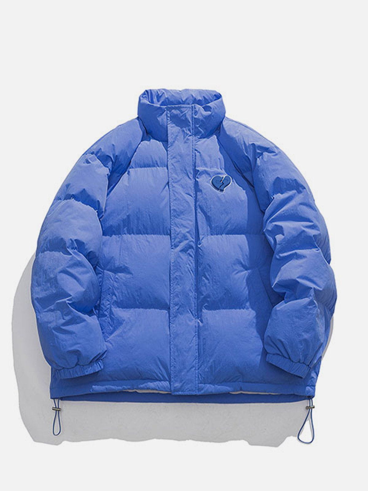 Vintage Rose Print Winter Coat