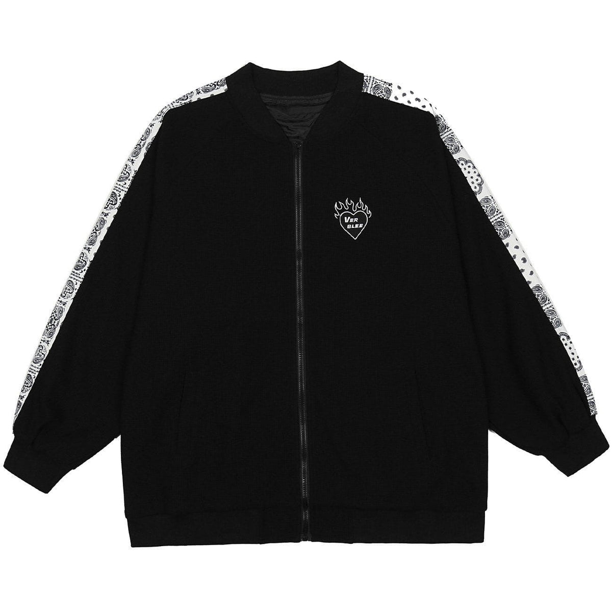 Jacke mit seitlichem Bandanna-Print im Vintage-Stil 