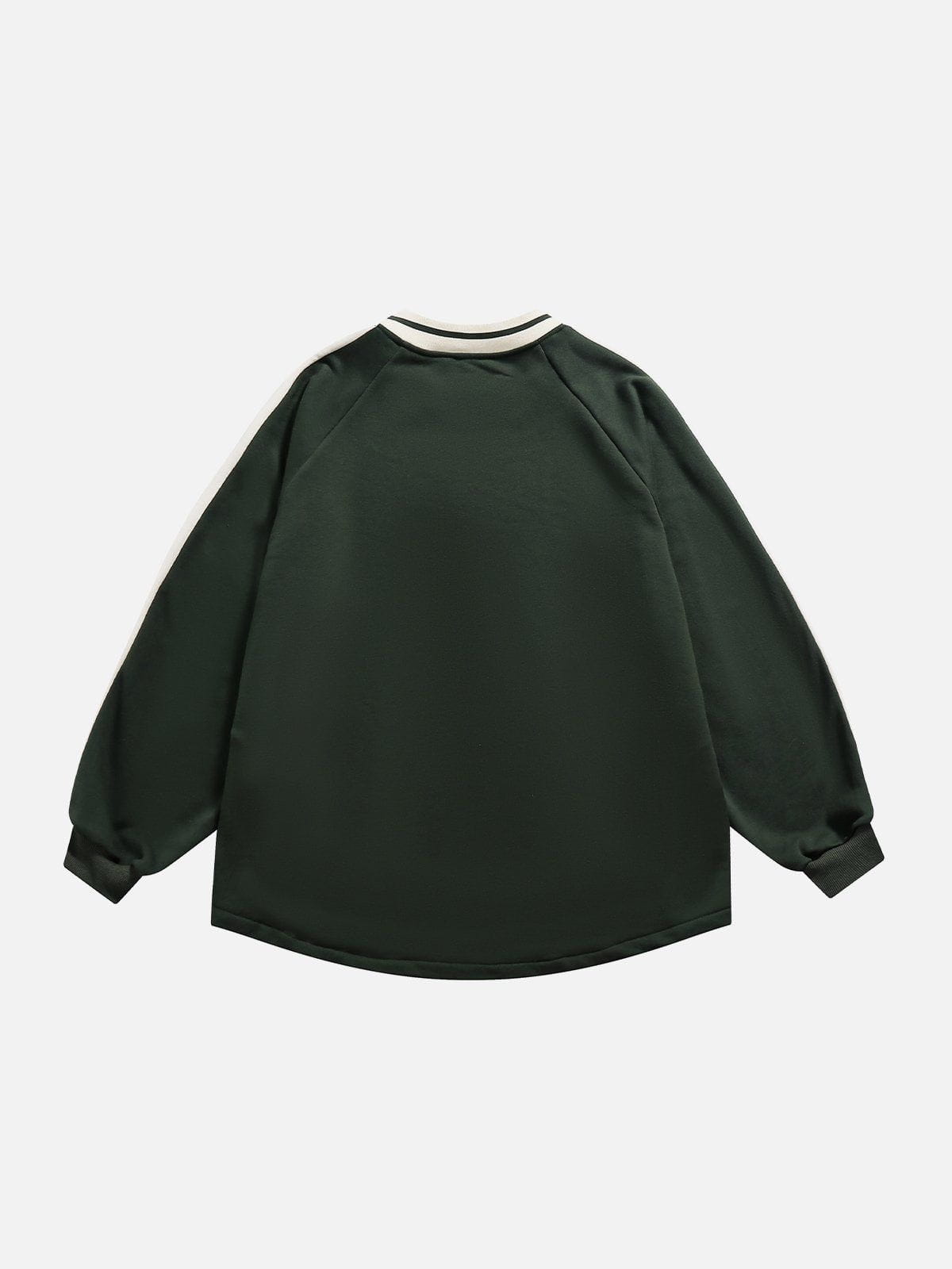 Vintage Splicing Sweatshirt