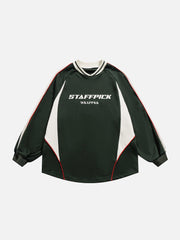 Vintage Splicing Sweatshirt