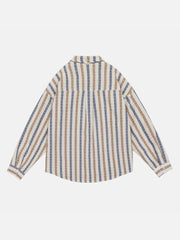 Hemdjacke mit Vintage-Streifen 