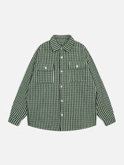 Gestreifte Vintage-Hemdjacke 