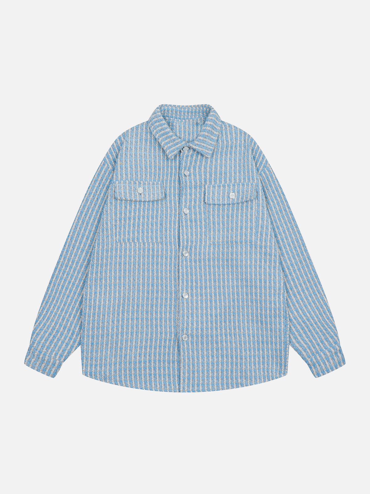 Gestreifte Vintage-Hemdjacke 