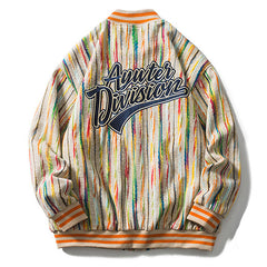 Vintage gestreifte Wolljacke