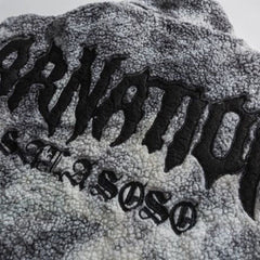 Vintage Tie Dye Patchwork Sherpa Coat