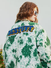 Jacke mit Vintage-Batikmuster 