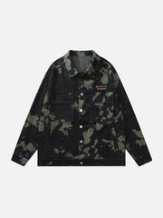 Jacke mit Vintage-Batikmuster 