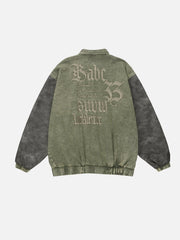 Jacke mit Stickerei im Vintage-Waschstil 