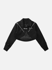 Jacke im Vintage-Reißverschluss-Design 