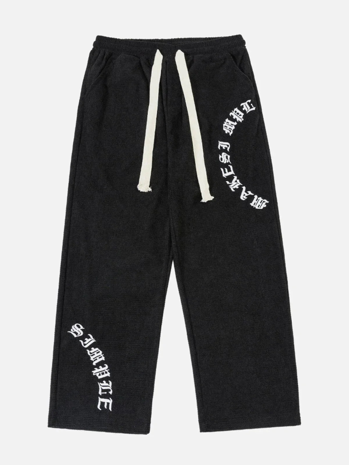 Waffle Embroidery Pants